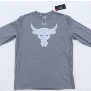 The Rock X Under armour long sleeve bull shirt